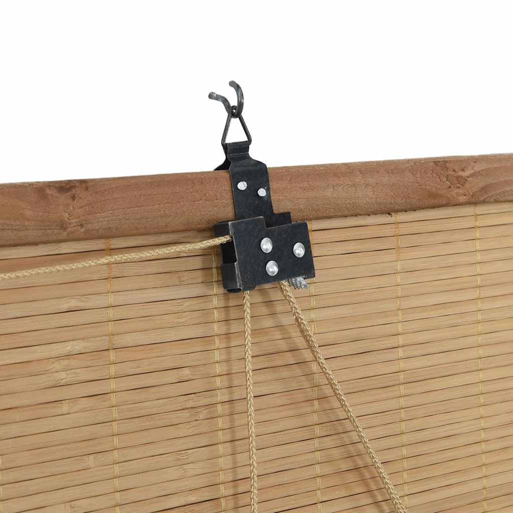 Persianas e Sombras de Janela Outros Manual Marrom Claro Bambu