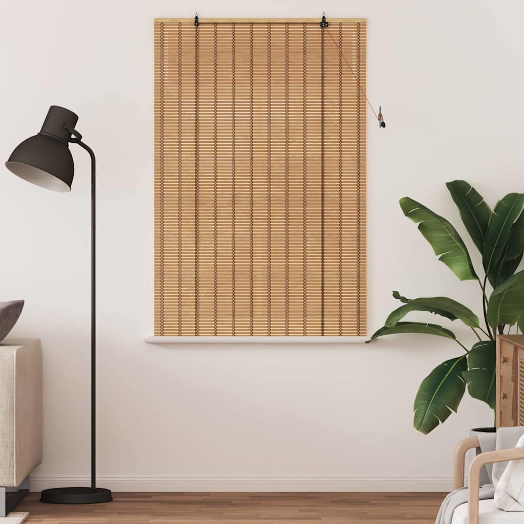 Estores de rolo Outros Manual Marrom Claro 100 x 160 cm Bambu