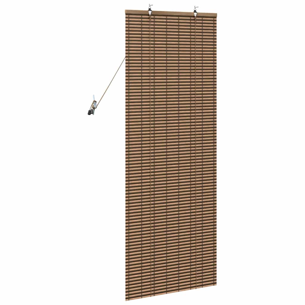 Persiana de Janela Geométrico Castanho 60 x 160 cm Bambu