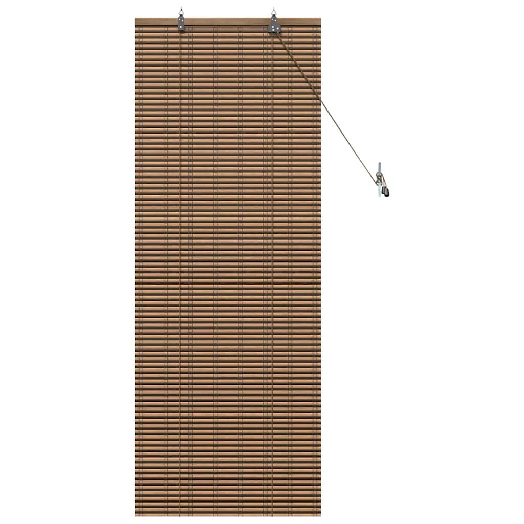Persiana de Janela Geométrico Castanho 60 x 160 cm Bambu