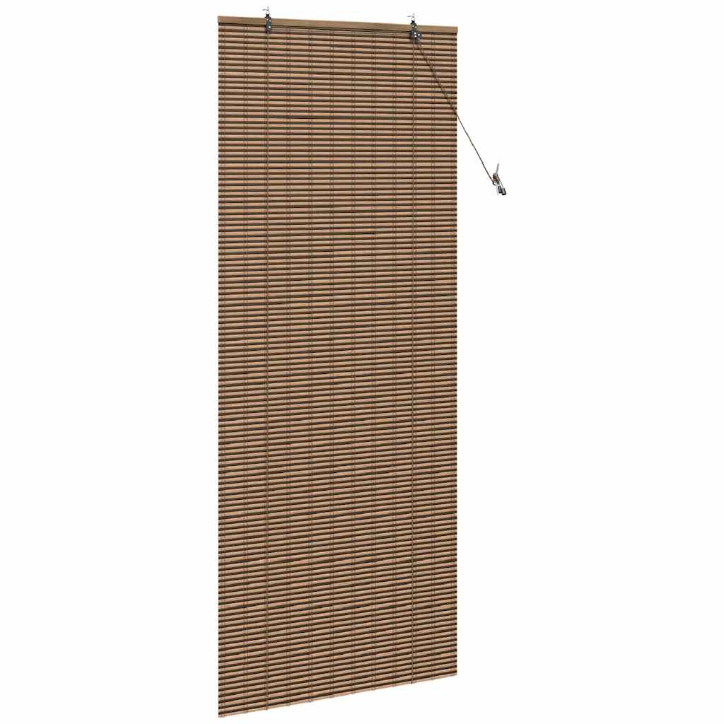 Persiana de Janela Geométrico Castanho 80 x 220 cm Bambu