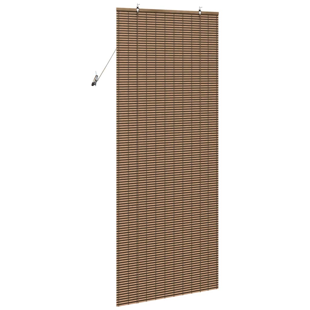 Persiana de Janela Geométrico Castanho 80 x 220 cm Bambu