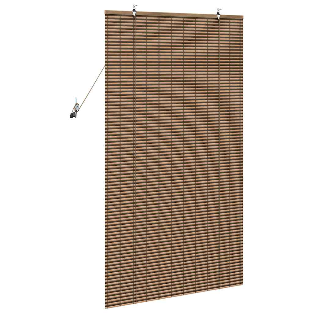 Persiana de Janela Geométrico Castanho 90 x 160 cm Bambu