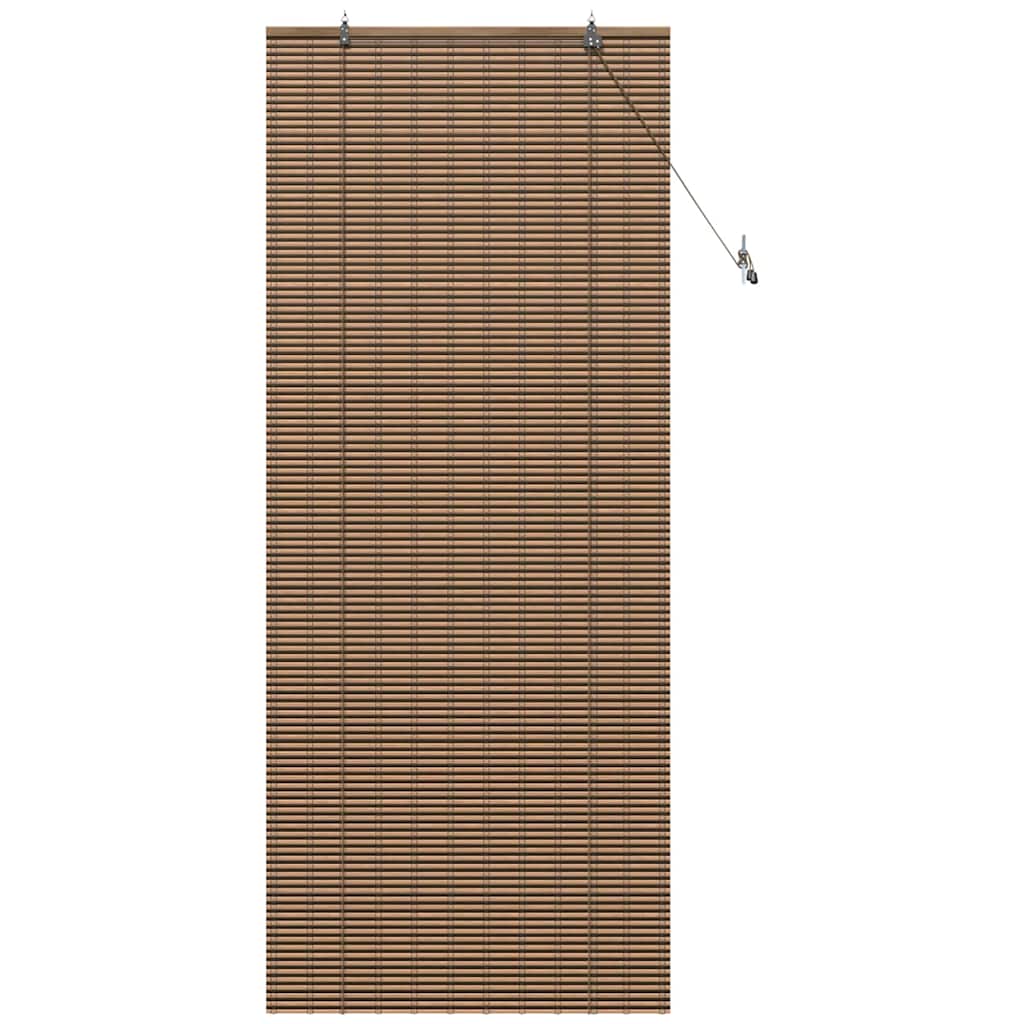 Persiana de Janela Geométrico Castanho 90 x 220 cm Bambu