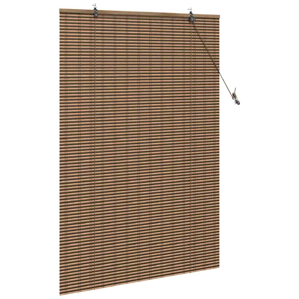 Persiana de Janela Geométrico Castanho 100 x 160 cm Bambu