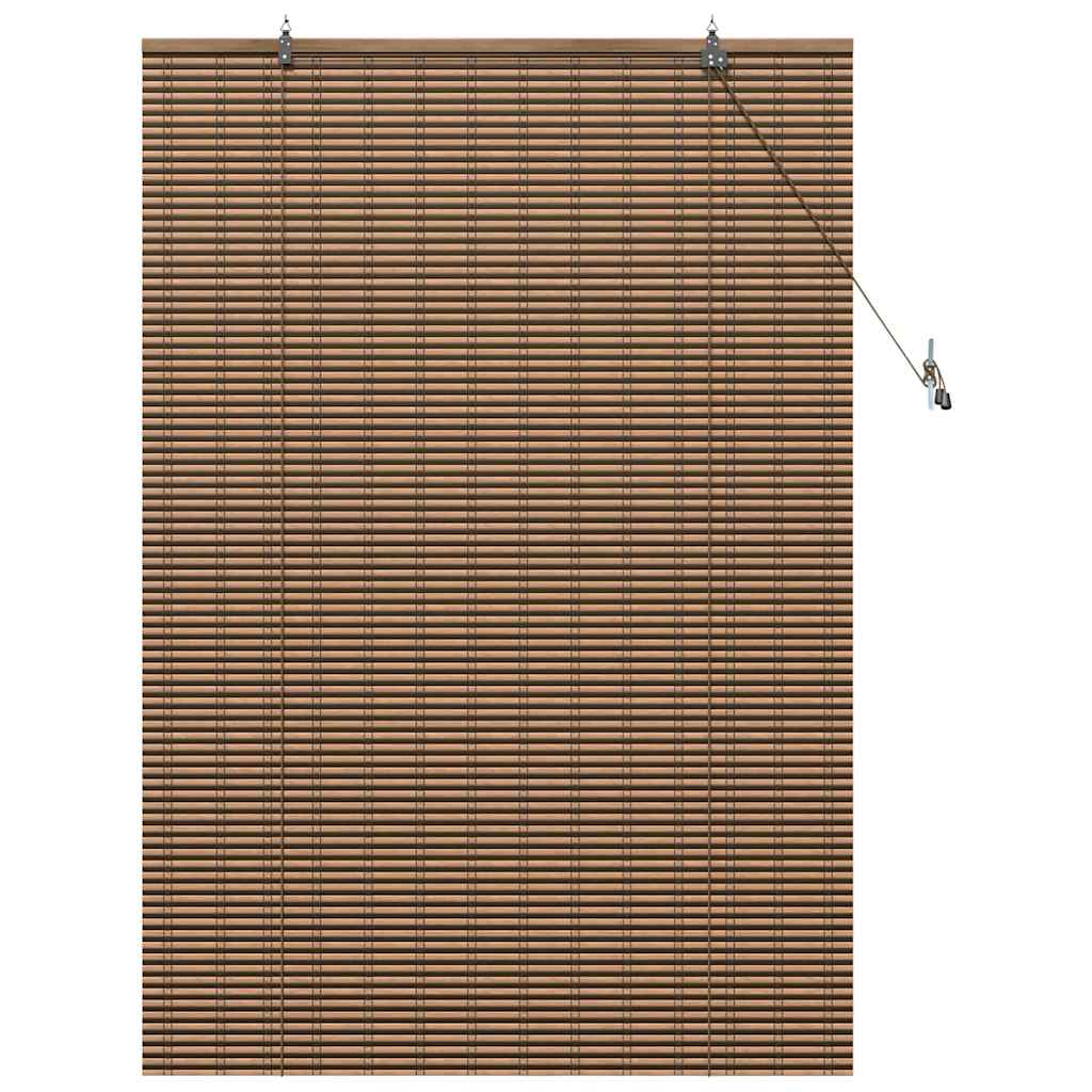 Persiana de Janela Geométrico Castanho 110 x 160 cm Bambu