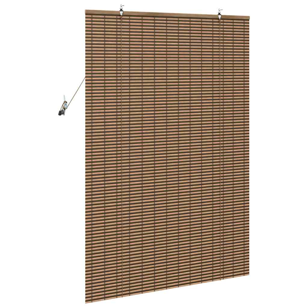 Persiana de Janela Geométrico Castanho 120 x 160 cm Bambu