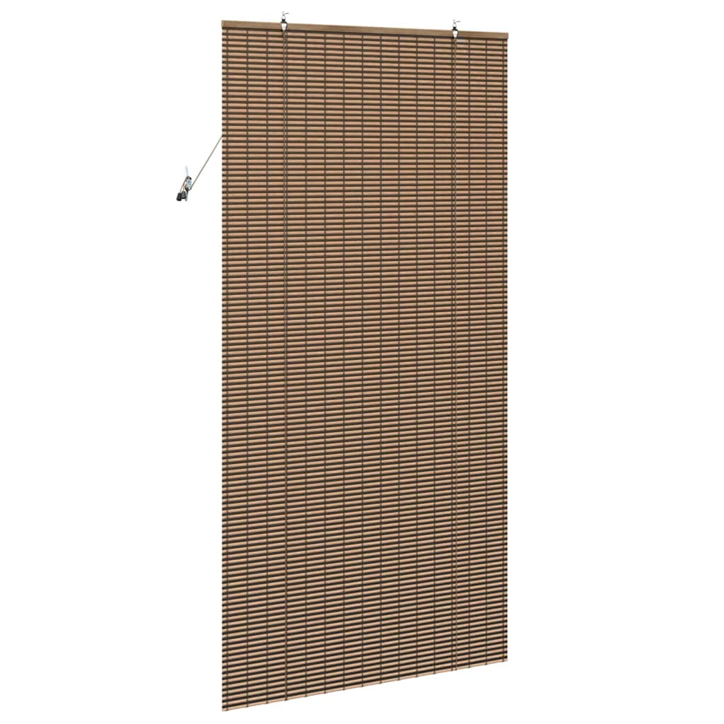 Persiana de Janela Geométrico Castanho 120 x 220 cm Bambu