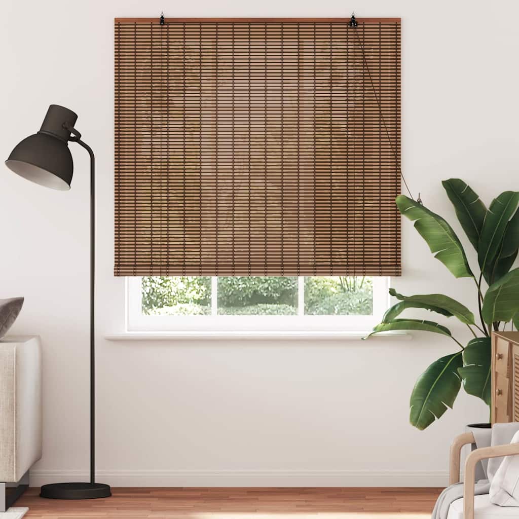 Persiana de Janela Geométrico Castanho 140 x 220 cm Bambu
