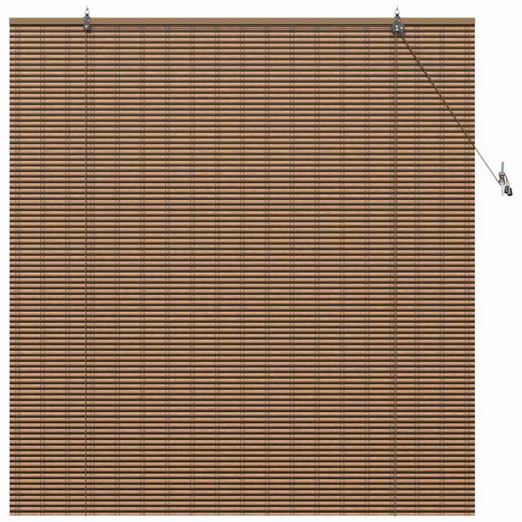 Persiana de Janela Geométrico Castanho 150 x 160 cm Bambu