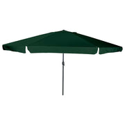 Guarda-sol de Jardim Verde e Preto 395 x 395 x 245 cm