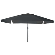 Guarda-sol de Jardim Antracite e Preto 395 x 395 x 245 cm