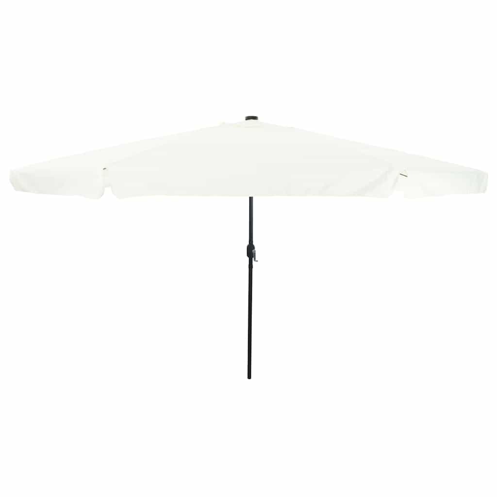 Guarda-sol de Jardim Branco e Preto 395 x 395 x 245 cm