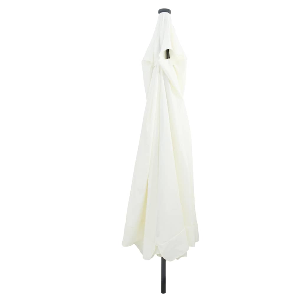 Guarda-sol de Jardim Branco e Preto 395 x 395 x 245 cm