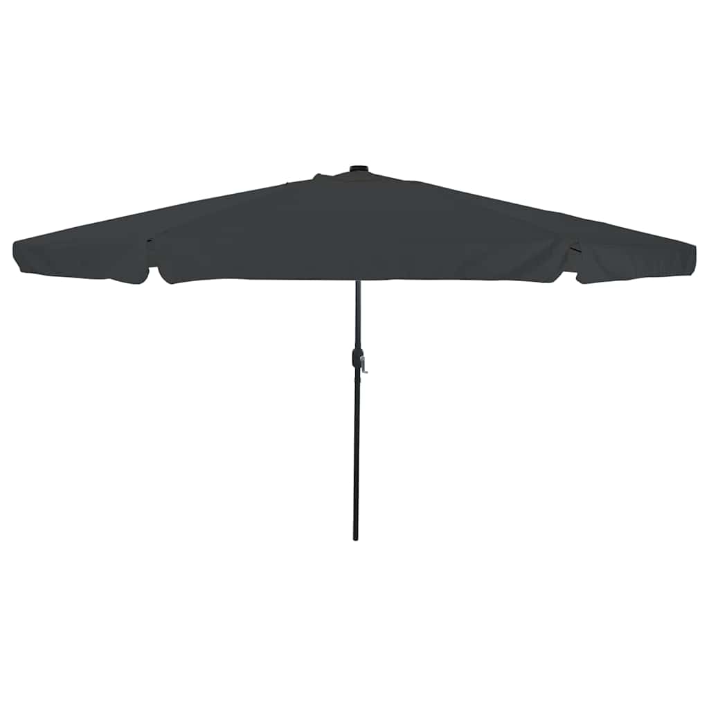 Guarda-sol de Jardim Antracite e Preto 395 x 395 x 245 cm