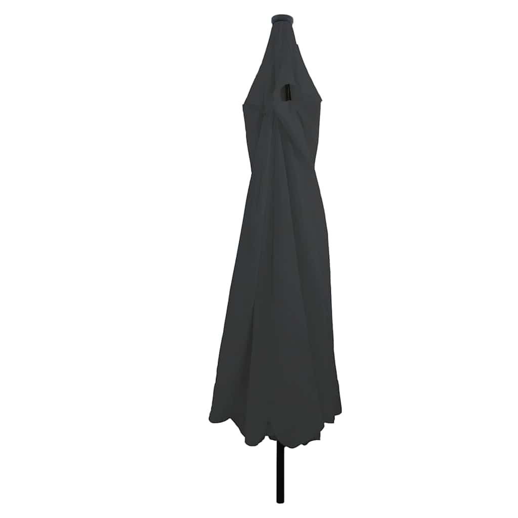 Guarda-sol de Jardim Antracite e Preto 395 x 395 x 245 cm
