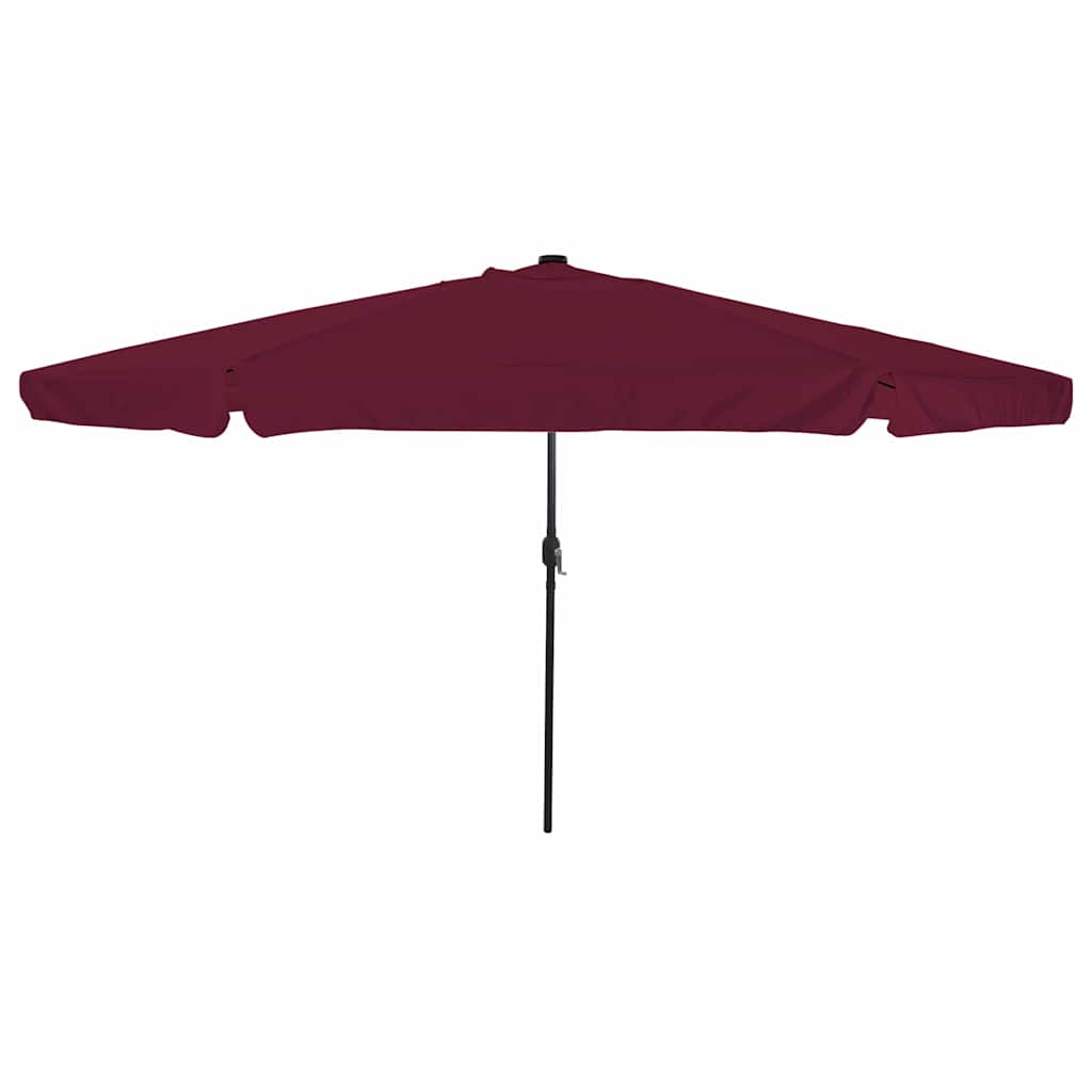 Guarda-sol de Jardim Vermelho e Preto 395 x 395 x 245 cm