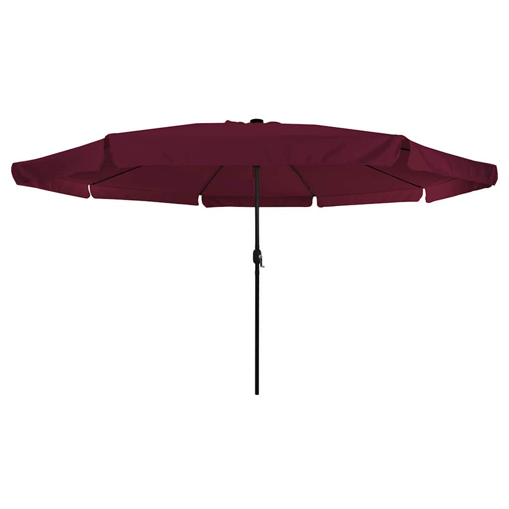 Guarda-sol de Jardim Vermelho e Preto 395 x 395 x 245 cm