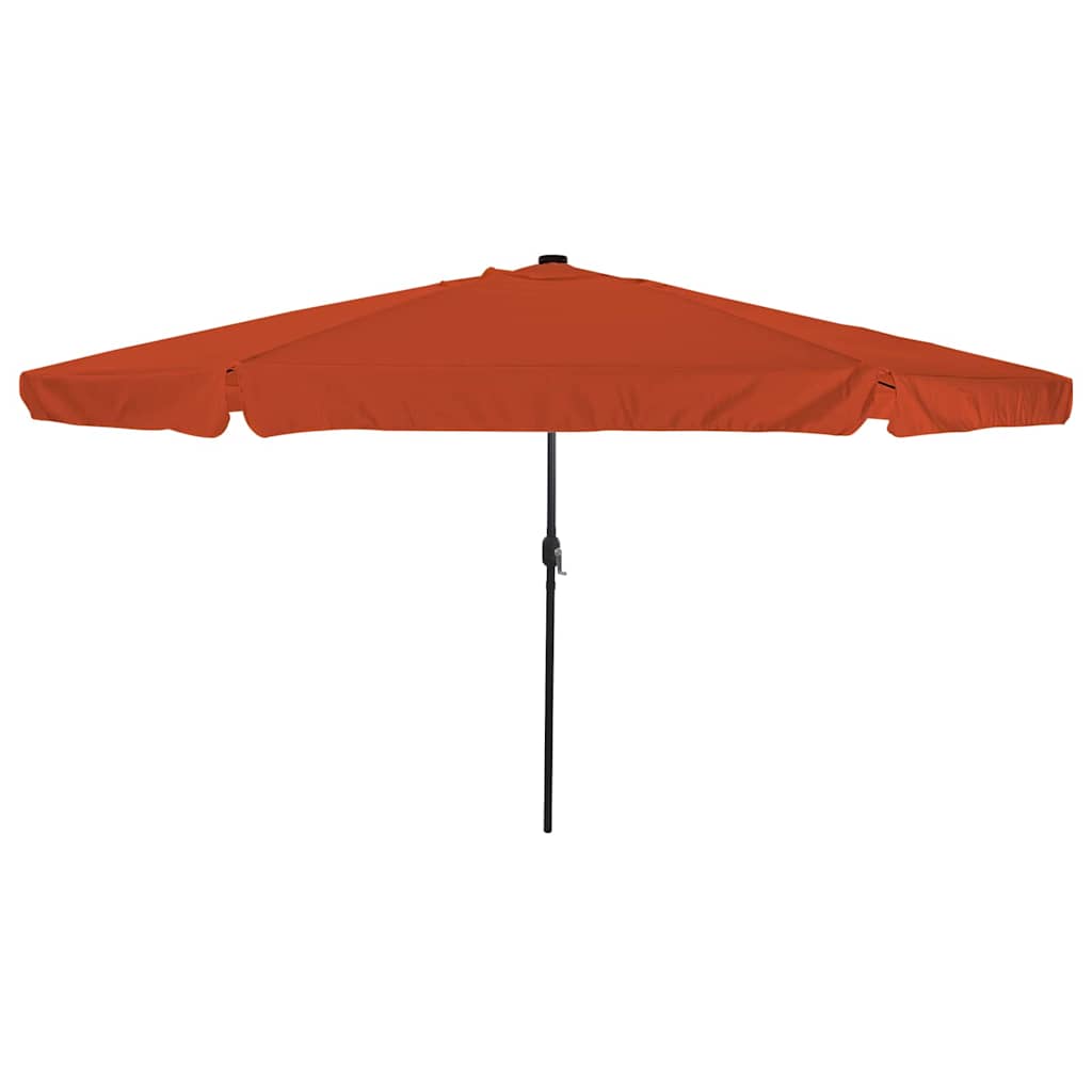 Guarda-sol de Jardim Vermelho e Preto 395 x 395 x 245 cm
