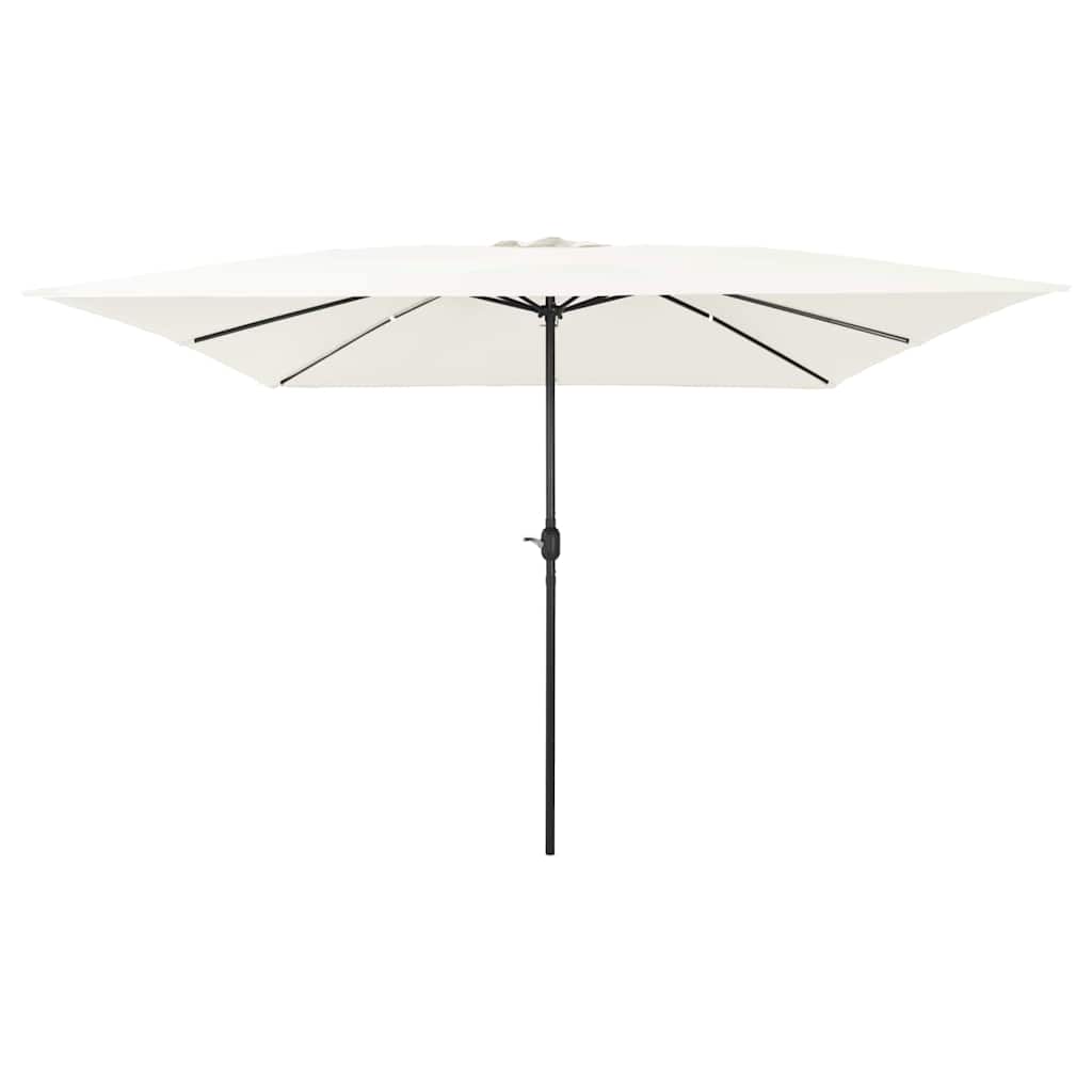 Guarda-sol de Jardim Branco e Preto 295 x 295 x 245 cm