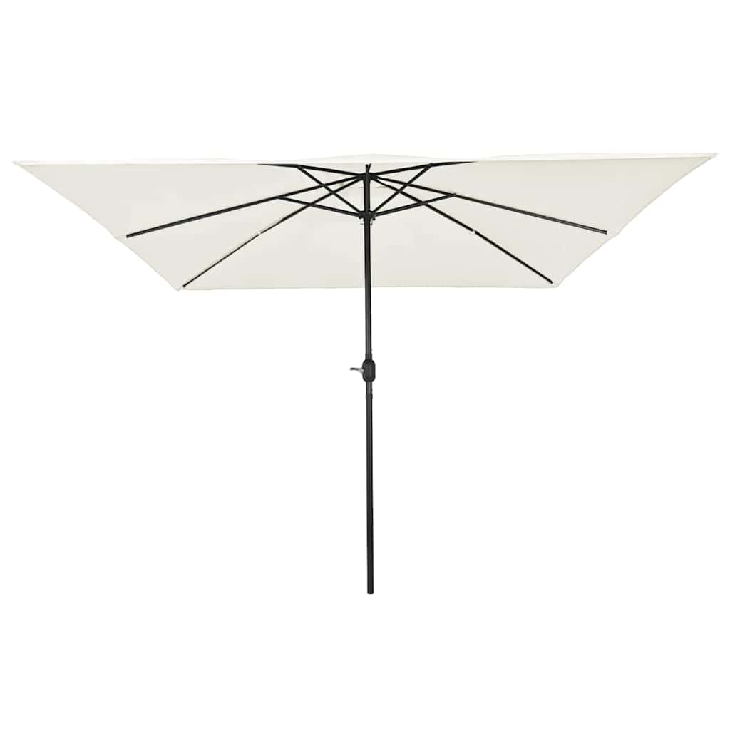 Guarda-sol de Jardim Branco e Preto 295 x 295 x 245 cm