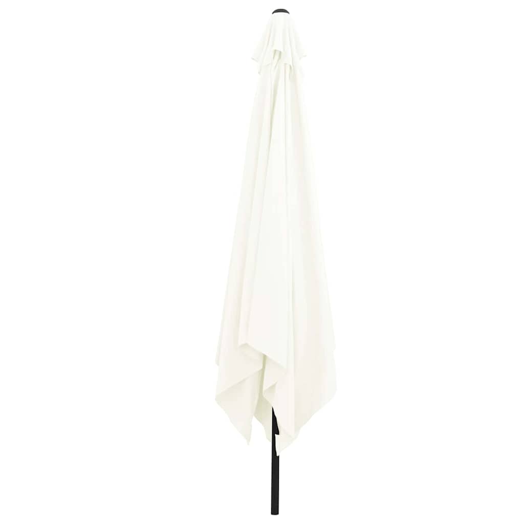 Guarda-sol de Jardim Branco e Preto 295 x 295 x 245 cm