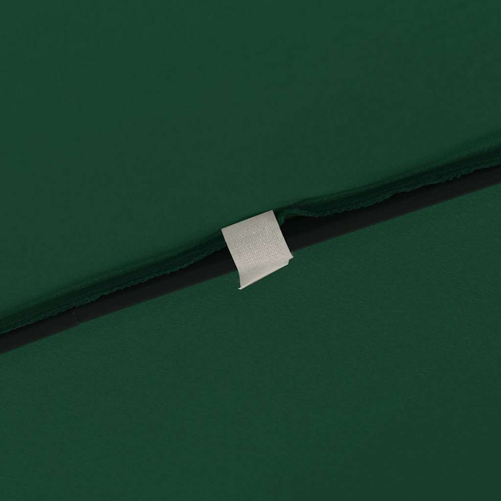 Guarda-sol de Jardim Verde e Preto 295 x 295 x 245 cm