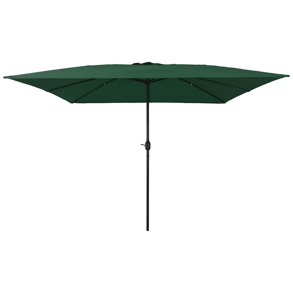 Guarda-sol de Jardim Verde e Preto 295 x 295 x 245 cm