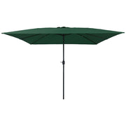 Guarda-sol de Jardim Verde e Preto 295 x 295 x 245 cm