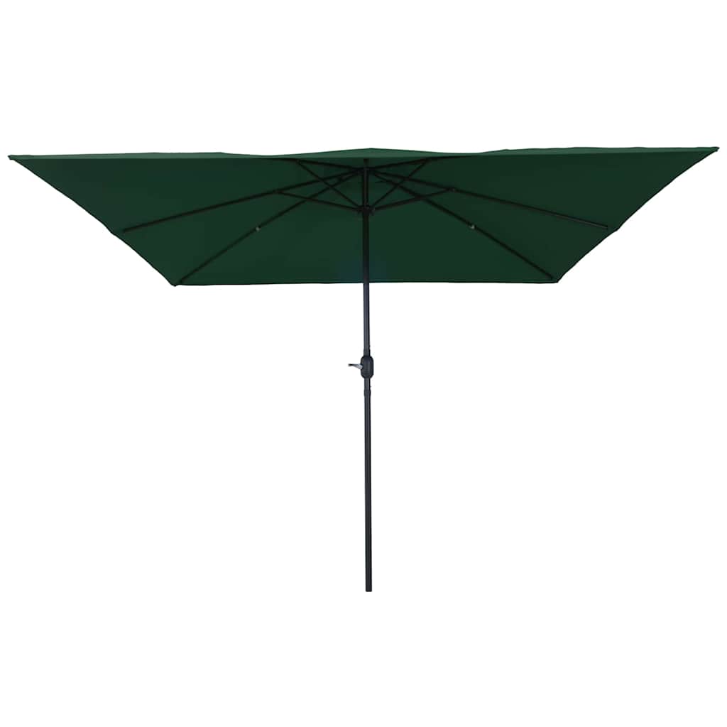 Guarda-sol de Jardim Verde e Preto 295 x 295 x 245 cm