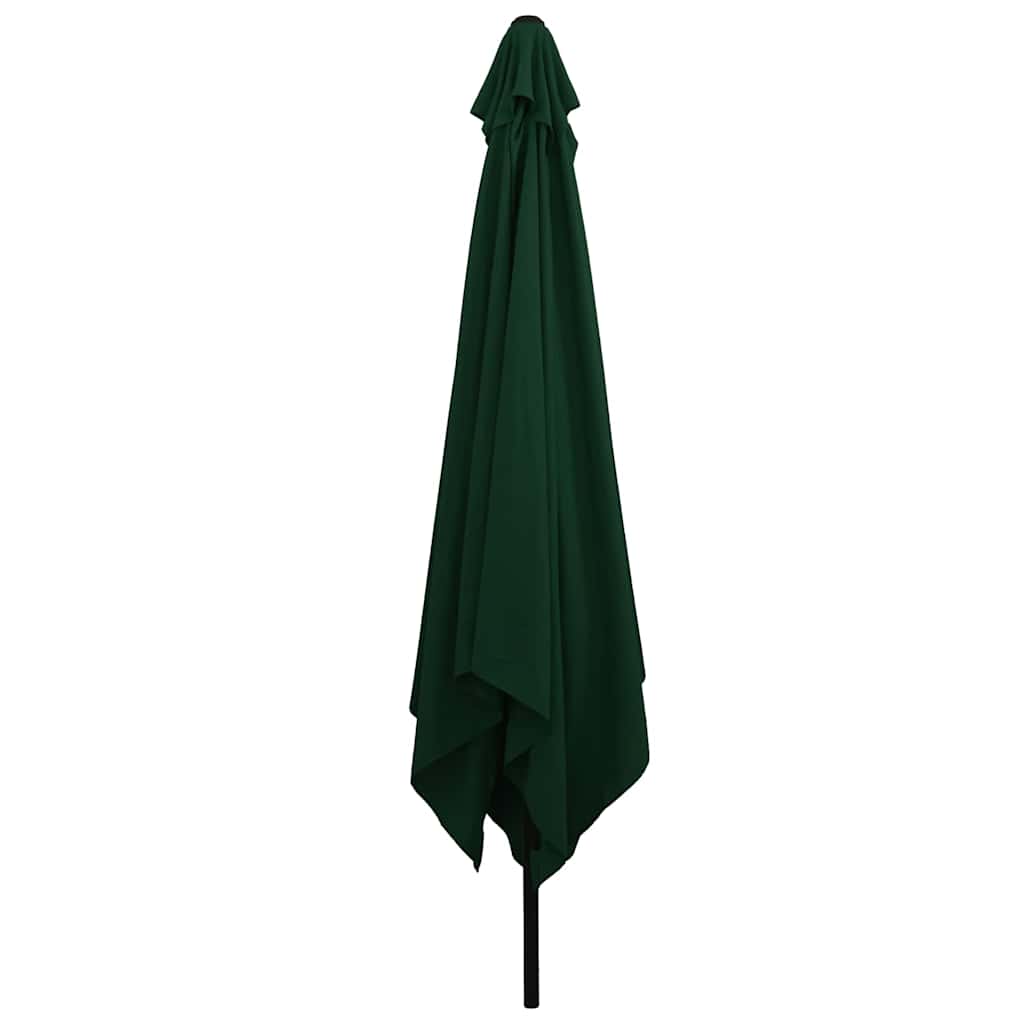 Guarda-sol de Jardim Verde e Preto 295 x 295 x 245 cm