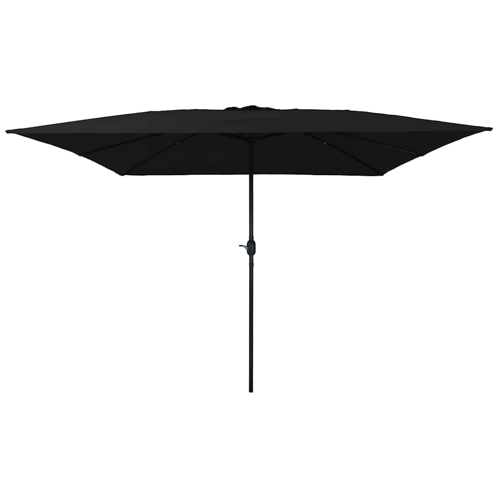 Guarda-sol de Jardim Preto 295 x 295 x 245 cm Poliéster e Aço
