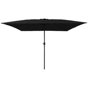 Guarda-sol de Jardim Preto 295 x 295 x 245 cm Poliéster e Aço