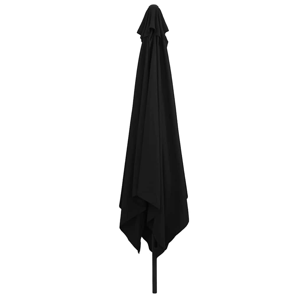 Guarda-sol de Jardim Preto 295 x 295 x 245 cm Poliéster e Aço