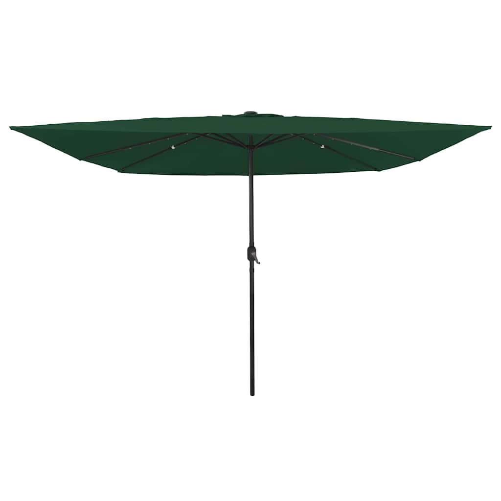 Guarda-sol de Jardim Verde e Preto 295 x 295 x 245 cm