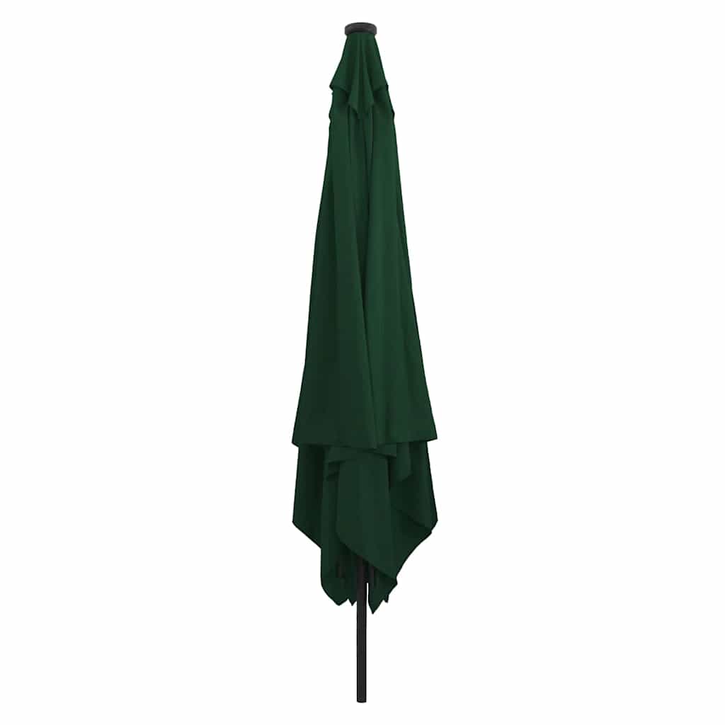 Guarda-sol de Jardim Verde e Preto 295 x 295 x 245 cm
