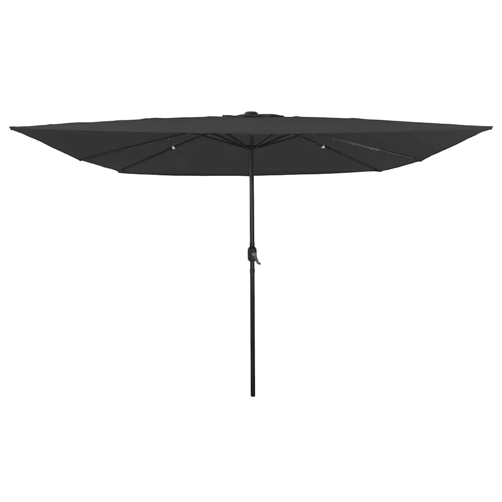 Guarda-sol de Jardim Antracite e Preto 295 x 295 x 245 cm