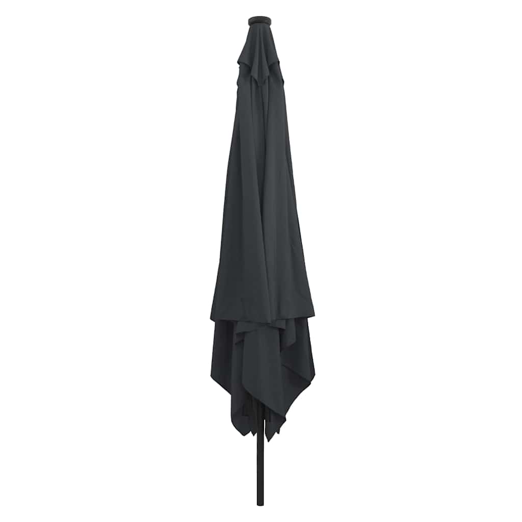 Guarda-sol de Jardim Antracite e Preto 295 x 295 x 245 cm