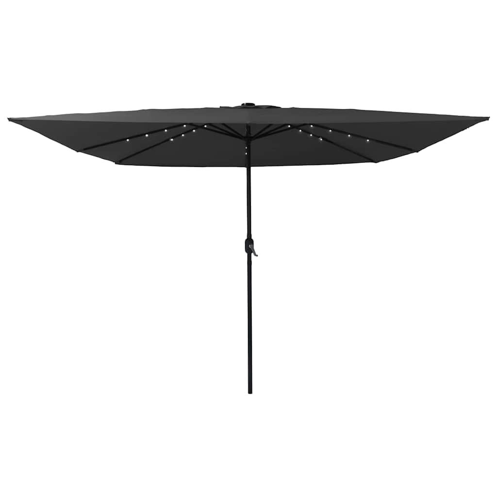 Guarda-sol de Jardim Antracite e Preto 295 x 295 x 245 cm