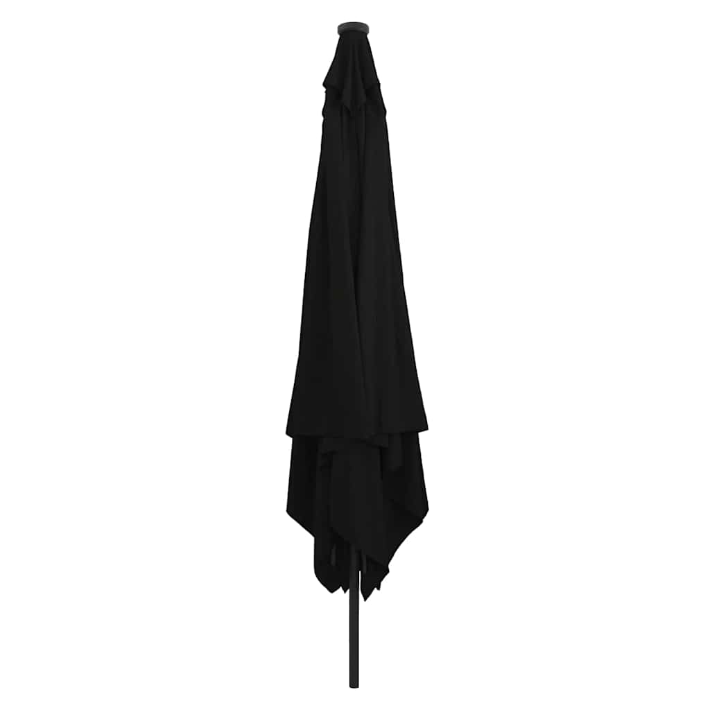 Guarda-sol de Jardim Preto 295 x 295 x 245 cm Poliéster e Aço