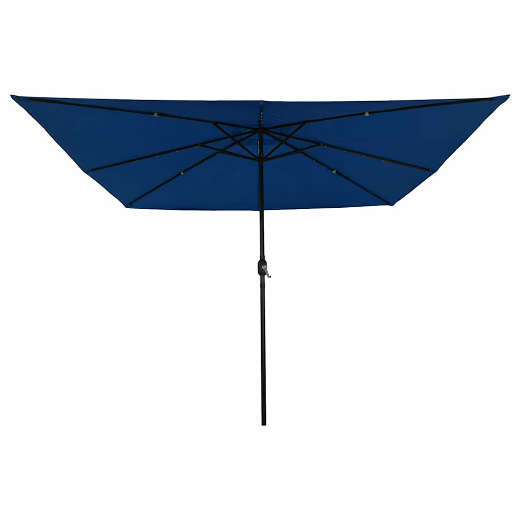 Guarda-sol de Jardim Azul e Preto 295 x 295 x 245 cm