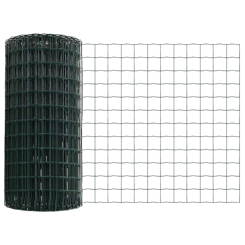 Cerca Euro Verde 0.4 x 10 m Ferro revestido de PVC