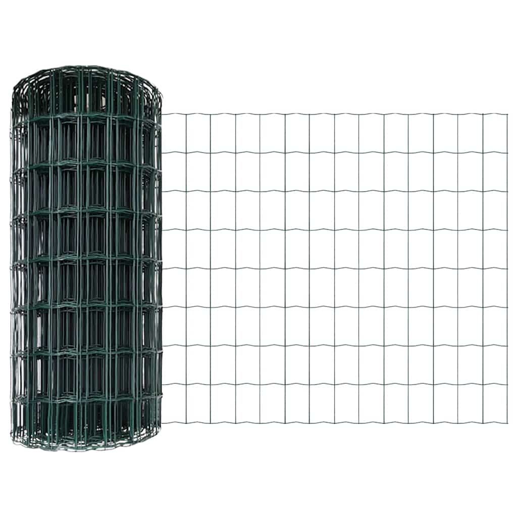 Cerca Euro Verde 0.8 x 10 m Ferro revestido de PVC