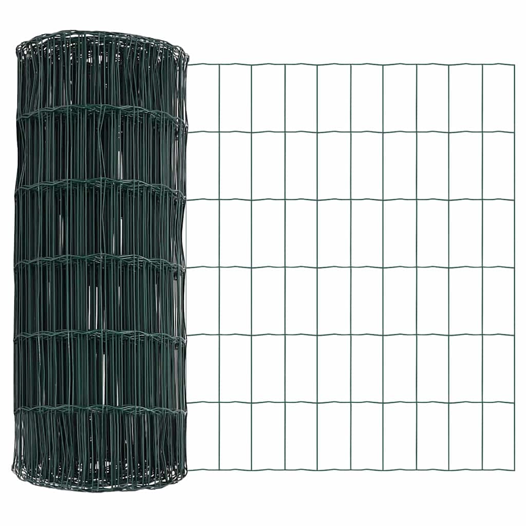 Cerca Euro Verde 0.8 x 10 m Ferro revestido de PVC