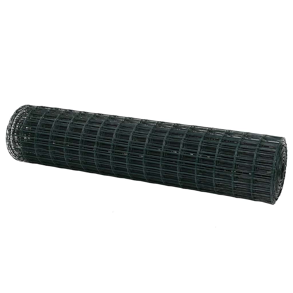 Cerca Euro Verde 1 x 10 m Ferro revestido de PVC