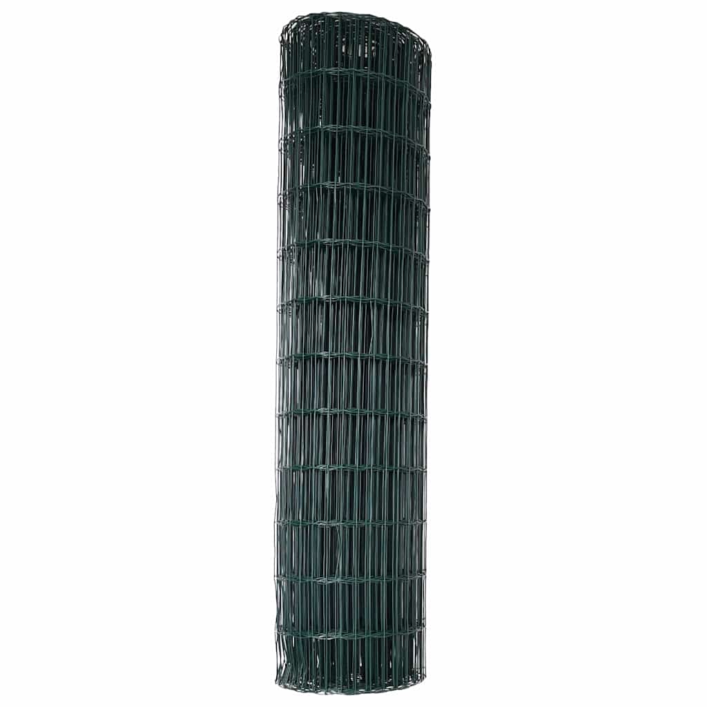 Cerca Euro Verde 1 x 10 m Ferro revestido de PVC