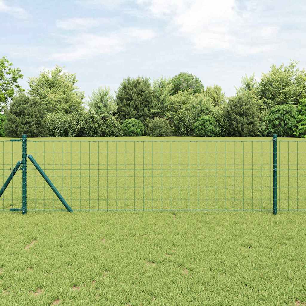 Cerca Euro Verde 0.8 x 10 m Ferro revestido de PVC