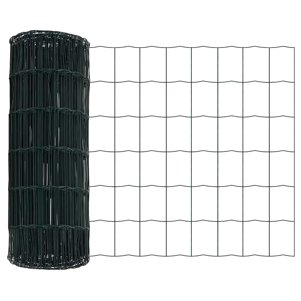 Cerca Euro Verde 0.8 x 10 m Ferro revestido de PVC