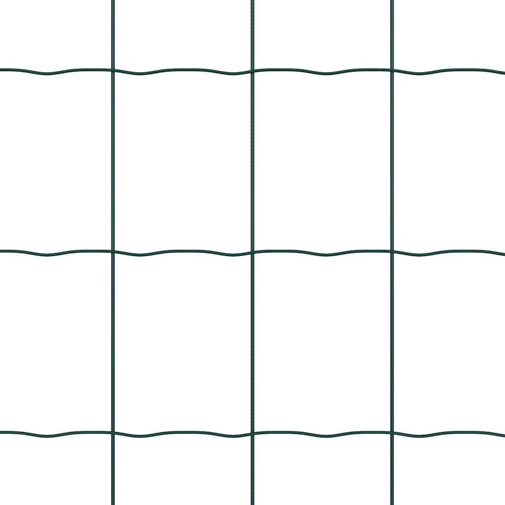 Cerca Euro Verde 1 x 10 m Ferro revestido de PVC