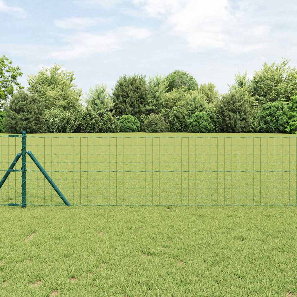Cerca Euro Verde 0.4 x 10 m Ferro revestido de PVC